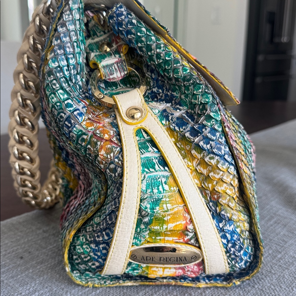 Ape Regina Firenze Vero Pitone Python Bag from Italy - Picture 4 of 7